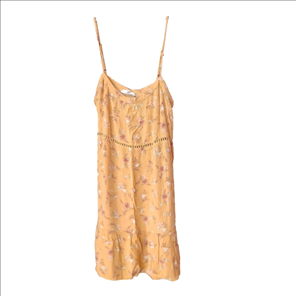Pink Rose Floral Print Sun Dress